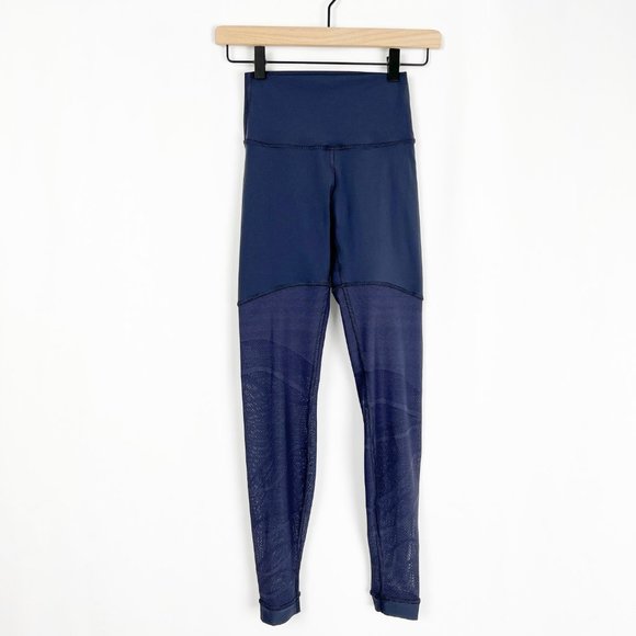 Lululemon Sheer Will High-Rise Tight 28" *Pulse Leggings Pants Long - Stone Blue - Picture 6 of 12